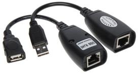 Kabelis Genway USB Extender, juoda sp.