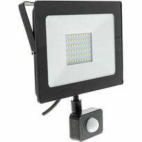 Prožektorius su judesio davikliu, tvirtinamas prie lubų arba sienos Retlux RSL 248 LED, 50 W, 4000 lm, 4000 °K, IP65, juoda sp.
