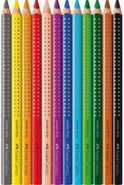 Spalvoti pieštukai Faber Castell Jumbo Grip, 12 vnt.