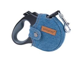 Šuns pavadėlis Amiplay Retractable Leash Infini, mėlyna sp., 5 m