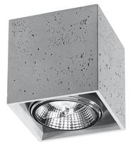 Šviestuvas lubų Sollux Valde 5903282706453, GU10, 1 x 40 W, pilka sp.