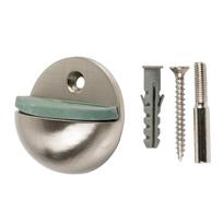 Durų atrama Haushalt DS013CC, 2.5 cm, Ø 4.5 cm, guma/plienas, nikelio sp.