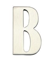 Raidė "B" Haushalt, 6.14 cm x 3.55 cm, nerūdijantysis plienas, nerūdijančiojo plieno sp.