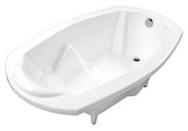 Vonia, laisvai pastatoma SPN Art Stone Sea Shell, su kojomis 176 cm x 105 cm x 68 cm, ovalas, balta sp.