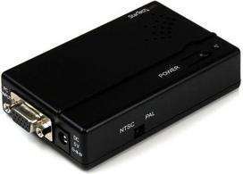 Adapteris StarTech VGA2VID VGA female, Composite Video / S-Video female, juoda sp.