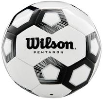 Futbolo kamuolys Wilson Pentagon, 5 dydis, balta sp./juoda sp.