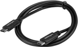 Kabelis StarTech USB2CC1M, 2 x USB Type C, 100 cm, juoda sp., 100 W