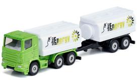 Žaislinis sunkvežimis Siku Scania Tank Truck, 1:87, balta sp./juoda sp./žalia sp.