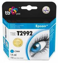 Rašalinio spausdintuvo kasetė TB Print TBE-T2992, žalsvai mėlyna (cyan) sp., 14 ml