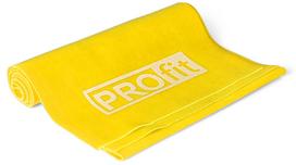 Pasipriešinimo guma PROfit Resistance Band Light, 120 cm x 15 cm x 3.5 cm, geltona sp.