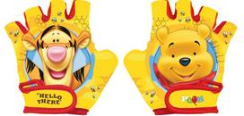 Dviratininko pirštinės vaikams Seven Winnie The Pooh, raudona sp./geltona sp., S