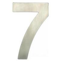 Durų numeris "7" Haushalt SS-7, 6.1 cm x 3.61 cm, nerūdijantysis plienas, nerūdijančiojo plieno sp.