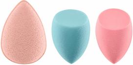 Makiažo kempinėlė Real Techniques Sponge+ Poreless Perfection Kit 4245, 3 vnt., mėlyna sp.