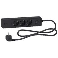 Buitinis ilgintuvas Schneider Electric, 3 x 1 mm², 1.5 m, 3 lizdų, 2USB, su jungikliu