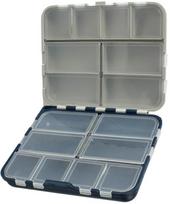 Žvejybinė dėžė AquaTech Fishing Box 2416, 12 cm, skaidri sp./mėlyna sp./pilka sp.