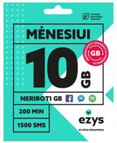 Ežys pakuotė 10GB mėnesiui