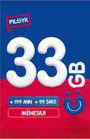 Pildyk pakuotė 33GB