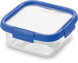 Dėžutė maistui Curver Smart Flexi 248927, 0.9 l, 16 cm x 16 cm, skaidri sp./mėlyna sp.