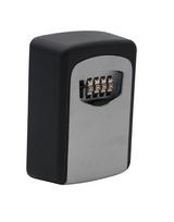 Sieninis raktų seifas KLB-13, 14.5 x 10.5 x 4 cm, juoda sp./pilka sp.