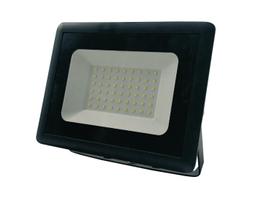 Prožektorius be judesio daviklio, tvirtinamas prie sienos Okko E011EI E011EI, 50 W, 4000 lm, 4250 °K, IP65, juoda sp.