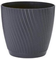 Gėlių vazonas Form Plastic MIka 19 10489428, polipropilenas (pp), Ø 19 cm, juoda sp.