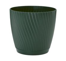 Gėlių vazonas Form Plastic Mika Eco 4540-075, plastikinis, Ø 12.8 cm, žalia sp.