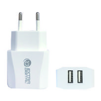 Adapteris Extra Digital SC230242, 2 x USB 2.0, balta sp.