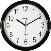 Sieninis kvarcinis laikrodis Techno Line Quartz WT 600, balta sp./juoda sp., 25 cm x 25 cm, 25 cm