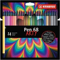 Flomasteriai Stabilo Arty, vienpusiai, 24 vnt.