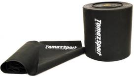 Pasipriešinimo guma Tomaz Sport Elastic Band, 100 cm x 15 cm x 0.03 cm, juoda sp.