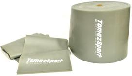 Pasipriešinimo guma Tomaz Sport Elastic Band, 100 cm x 15 cm x 0.03 cm, sidabro sp.