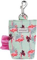 Maišelių šunų ekskrementams dėklas Amiplay Be Happy Dog Waste Dispenser Flamingo, 6 cm x 2 cm žalia sp. / rožinė sp.