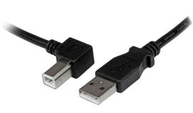 Kabelis StarTech USBAB3ML USB 2.0 A male, USB 2.0 B angle, 3 m, juoda sp.