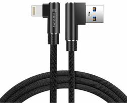 Laidas Swissten, USB/Apple Lightning, 120 cm, juoda sp.