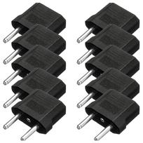 Adapteris UPH Travel adapter US to EU 10 pcs Euro plug, US Socket, juoda sp.