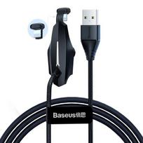 Kabelis Baseus USB - Lightning with Suction Cup CALXA-A01 USB, Lightning, 1.2 m, juoda sp.