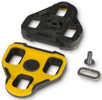 Plokštelės pedalams Cube RFR Cleats Look Keo 14127, termoplastinis elastomeras (tpe), juoda sp./geltona sp., 2 vnt.