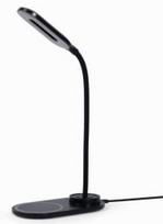 Darbo stalo šviestuvas Gembird Desk Lamp+Wireless Charger, LED, 10W, kelių galimų spalvų/dizainų, parenkama atsitiktine tvarka