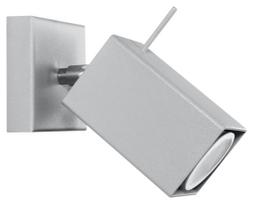 Šviestuvas sieninis Sollux Merida 1 SL.0455, GU10, 1 x 40 W, pilka sp.