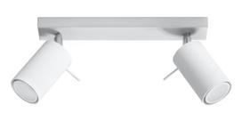 Šviestuvas nukreipiamasis Sollux Ring 2 SL.0088, GU10, 2 x 40 W, balta sp.