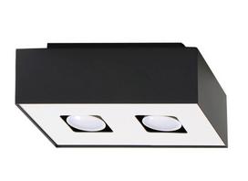 Šviestuvas lubų Sollux Mono 2 SL.0071, GU10, 2 x 40 W, balta sp.
