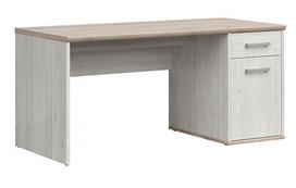 Rašomasis stalas su spintele Romance, 160 cm x 73 cm, 76 cm, ruda sp.