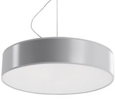 Šviestuvas kabinamas Sollux Arena 45 10516521, E27, 3 x 60 W, pilka sp.
