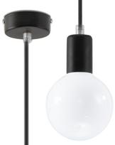 Šviestuvas kabinamas Sollux Edison 1 10516435, E27, 1 x 60 W, juoda sp.