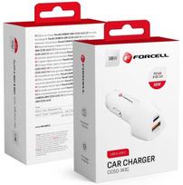 Automobilinis įkroviklis Forcell CC50-1A1C, USB/Cigarette Lighter Socket/USB-C, balta sp., 38 W