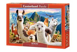 Dėlionė Castorland Llamas Selfie 1000 el. C-104758, 47 cm x 68 cm, 1000 vnt., įvairių spalvų