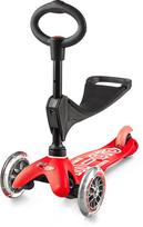 Vaikiškas paspirtukas Micro Mini 3in1 Deluxe, raudona sp.