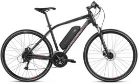 Elektrinis dviratis Kross E-Evado Hybrid 1.0, XL, 28", 250 W, 14.5 Ah, juoda sp./raudona sp.