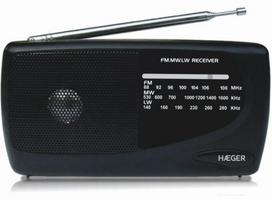 Radijo imtuvas Haeger Handy PR-TRI.002A, juoda sp.