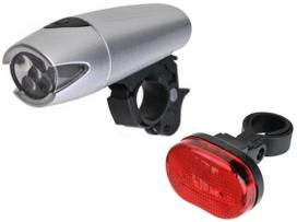 Dviračių žibintas 2K XC-8008 160293, plastikas, juoda sp./raudona sp., 2 vnt.